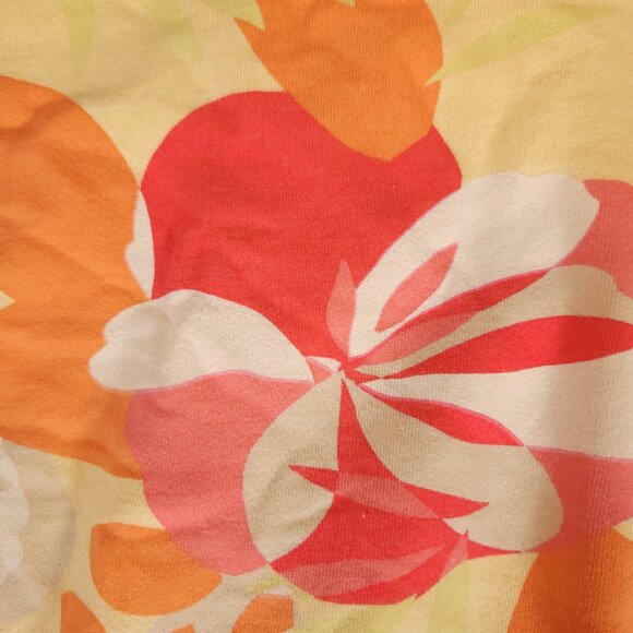 Fresh Produce Floral Terry Lined Soft Sweater Womens Medium Beach Summer USA - Picture 6 of 11